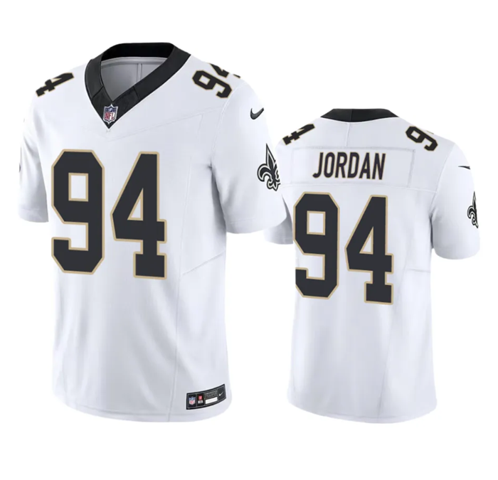 New Orleans Saints #94 Cameron Jordan White 2023 F.U.S.E. Vapor Untouchable Limited Stitched Jersey